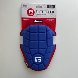 NEW G-Form Elite Speed Elbow Guard Adult L/XL Royal Blue Red